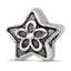 Sterling Silver Reflections Antiqued Star with Flower Kids Bead