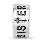 Sterling Silver Reflections Antiqued Sister Bead