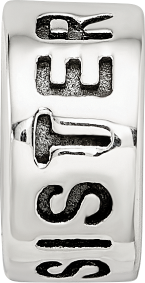 Sterling Silver Reflections Antiqued Sister Bead