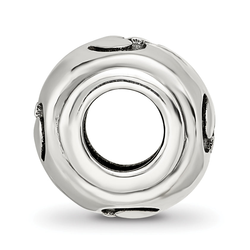 Sterling Silver Reflections Antiqued Om Bead