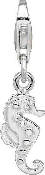 Sterling Silver Reflections Seahorse Charm