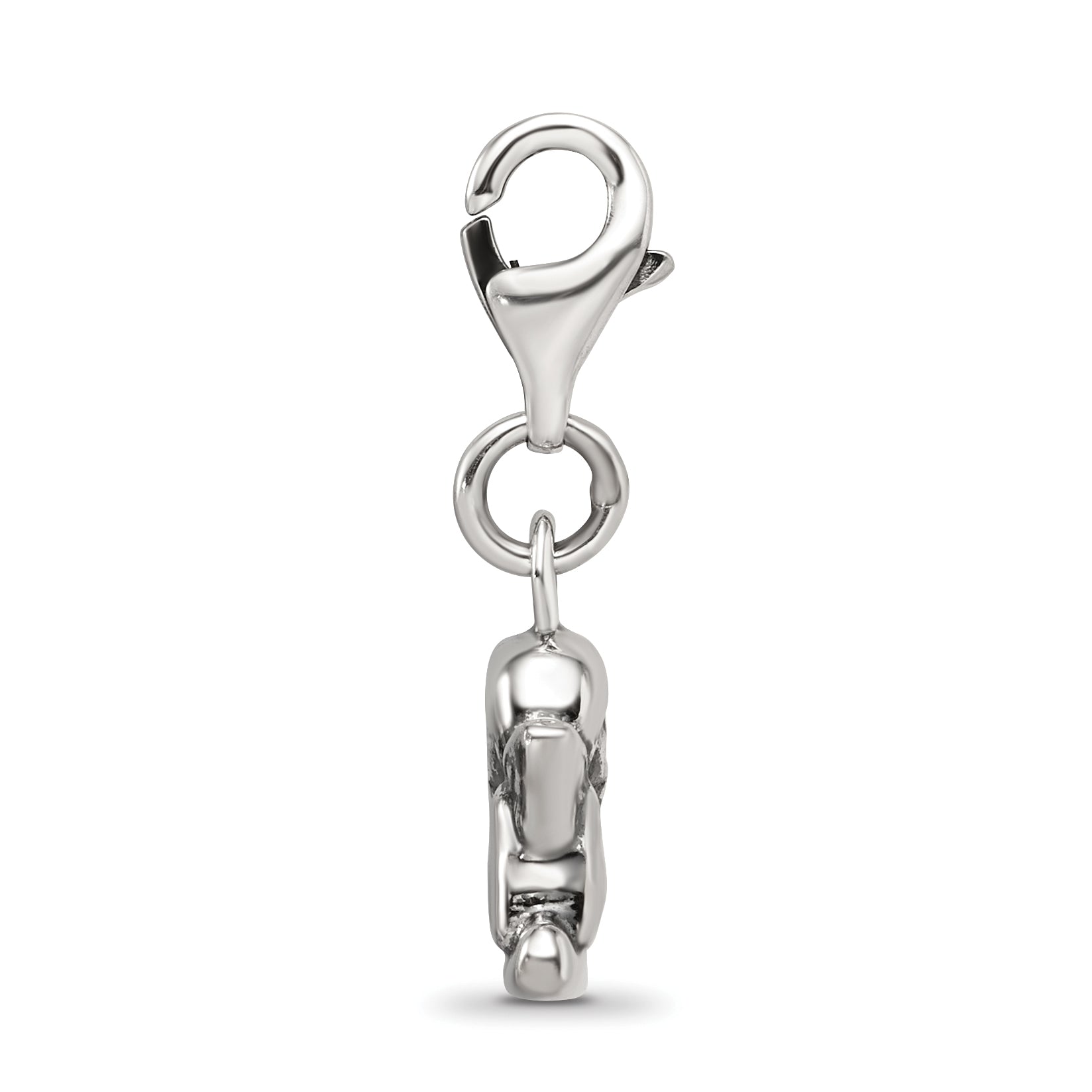 Sterling Silver Reflections Antiqued Ornate Charm Secondary image