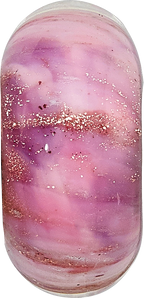 Sterling Silver Reflections Clear & Pink Sparkle Glass Bead