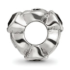 Sterling Silver Reflections Black CZ Bead