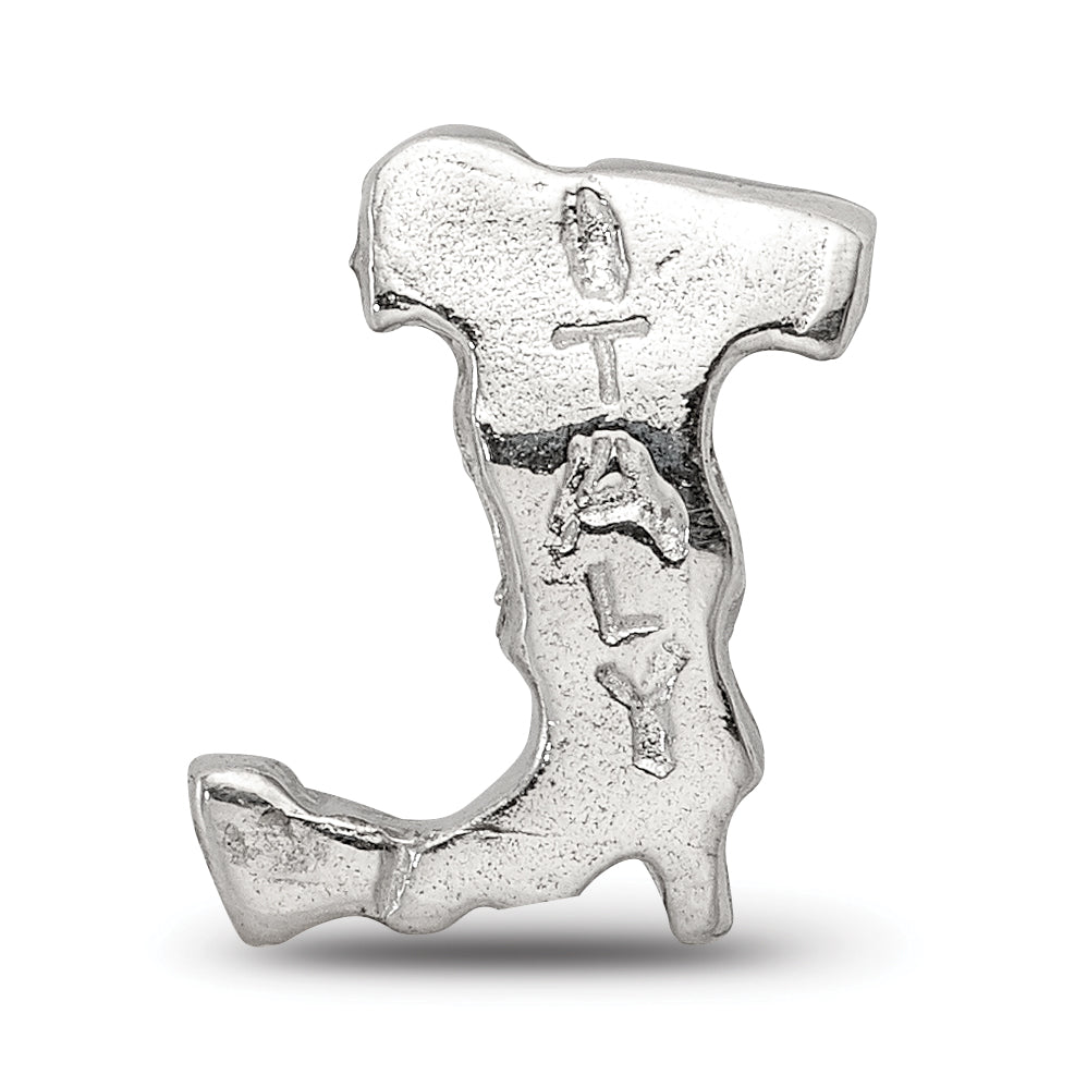 Sterling Silver Reflections Italy Country Shaped Bead