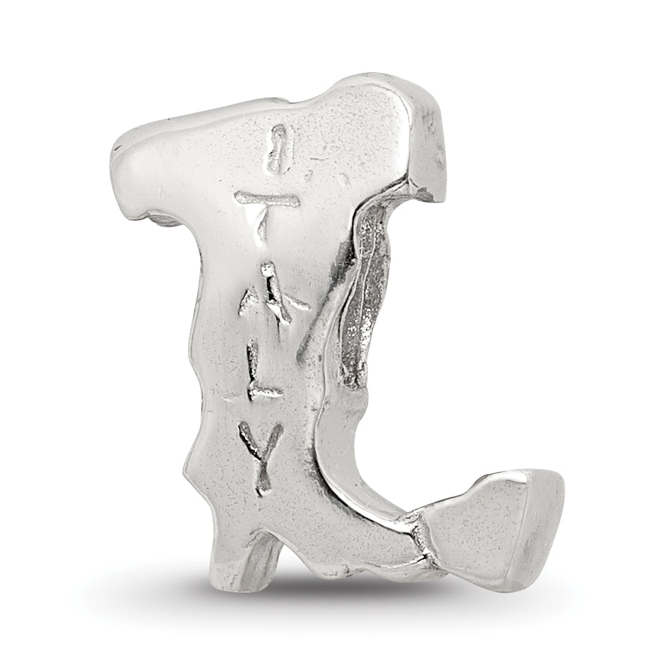 Sterling Silver Reflections Italy Country Shaped Bead