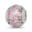 Sterling Silver Reflections Flowers with Pink CZ Bead