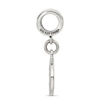 Sterling Silver Reflections Black Enameled Half Marathon Dangle Charm