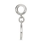 Sterling Silver Reflections Black Enameled Marathon Dangle Charm
