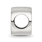 Sterling Silver Reflections Black Enameled Run Bead
