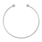 Sterling Silver Reflections Rhodium-plated Choker/Cuff Necklace