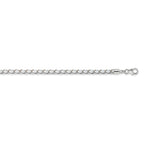 Sterling Silver Reflections White Leather Rhodium-plated 14 inch with a 2 inch extention Choker/Wrap Bracelet