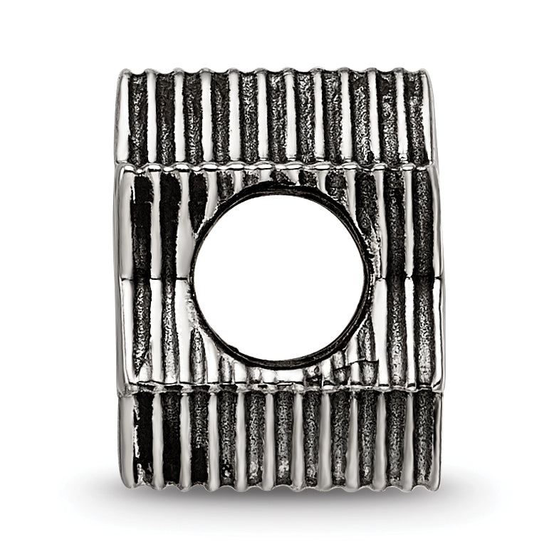 Sterling Silver Reflections Textured Star of David Bead Secondary image