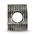 Sterling Silver Reflections Textured Star of David Bead