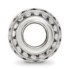 Sterling Silver Reflections Antiqued Large Chain Pattern Bead