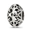 Sterling Silver Reflections Antiqued Hollow Pattern Bead