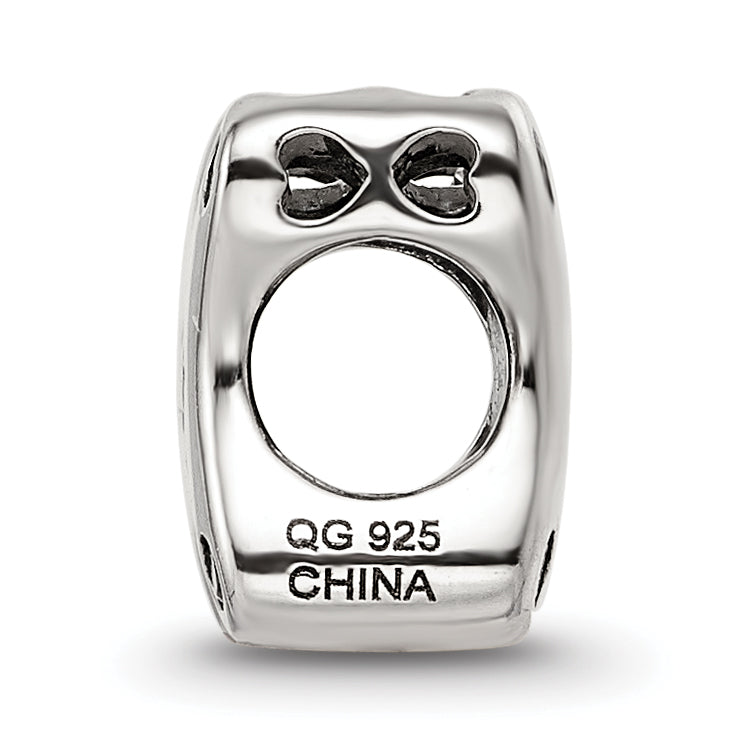 Sterling Silver Reflections Enamel Dog Bone CZ Bead Secondary image