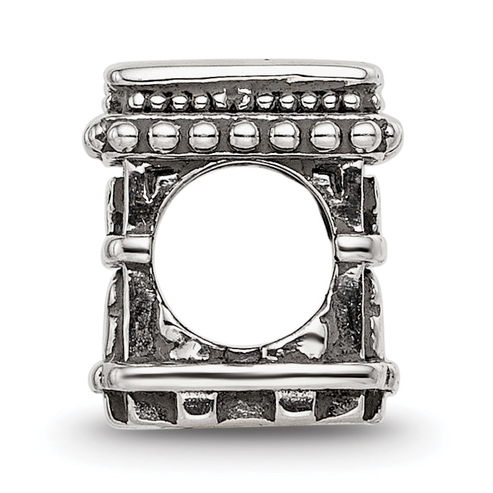 Sterling Silver Reflections Antiqued Arc De Triomphe Bead Secondary image