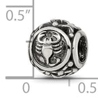 Sterling Silver Reflections Antiqued Zodiac Scorpio Bead