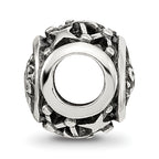 Sterling Silver Reflections Antiqued Zodiac Aquarius Bead