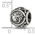 Sterling Silver Reflections Antiqued Zodiac Aquarius Bead