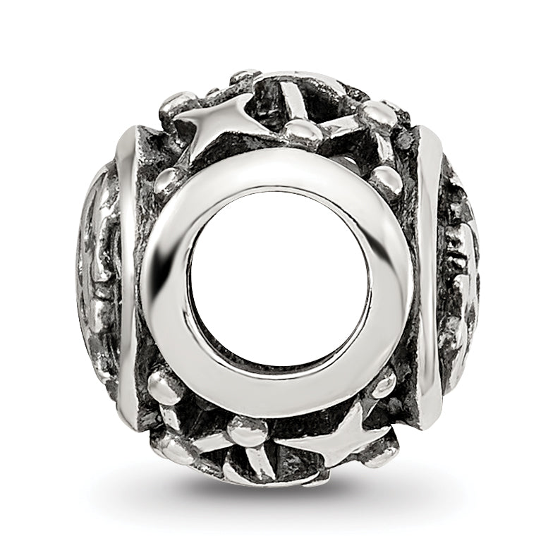 Sterling Silver Reflections Antiqued Zodiac Virgo Bead Secondary image