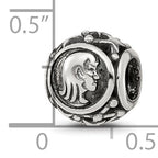 Sterling Silver Reflections Antiqued Zodiac Virgo Bead