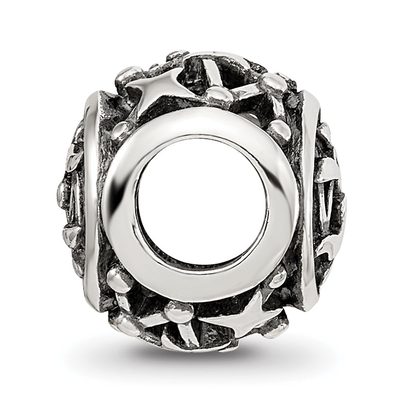 Sterling Silver Reflections Antiqued Zodiac Libra Bead Secondary image