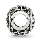 Sterling Silver Reflections Antiqued Zodiac Libra Bead