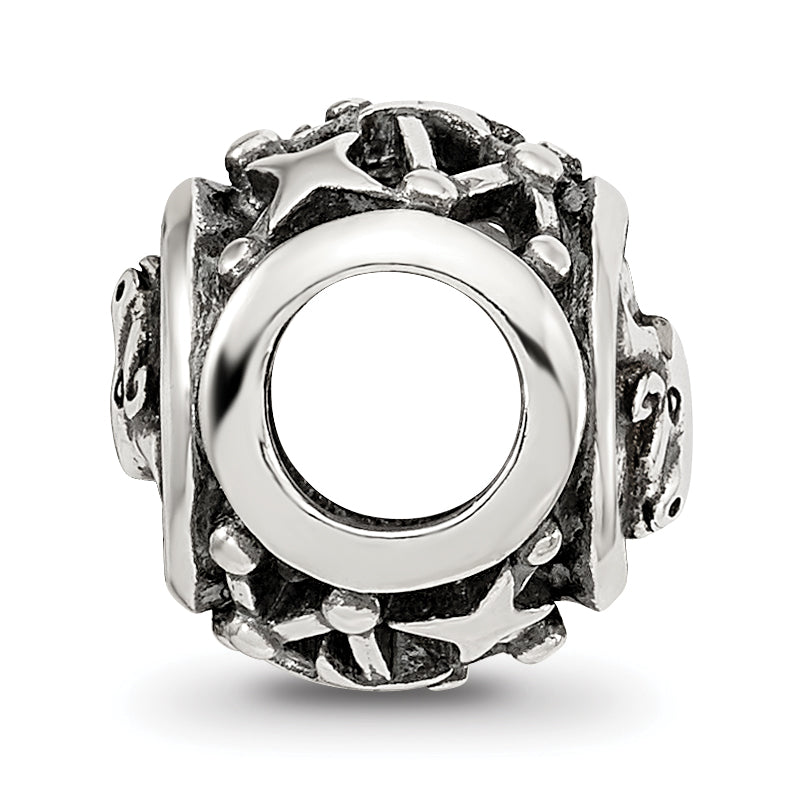 Sterling Silver Reflections Antiqued Zodiac Taurus Bead Secondary image