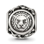 Sterling Silver Reflections Antiqued Zodiac Leo Bead