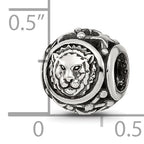 Sterling Silver Reflections Antiqued Zodiac Leo Bead
