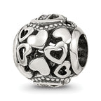 Sterling Silver Reflections CZ Letter B Bead