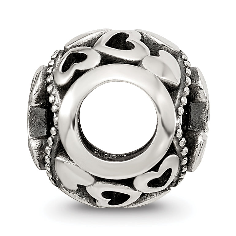 Sterling Silver Reflections CZ Letter C Bead Secondary image