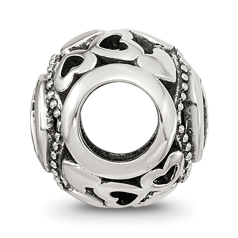 Sterling Silver Reflections CZ Letter D Bead Secondary image