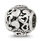 Sterling Silver Reflections CZ Letter E Bead