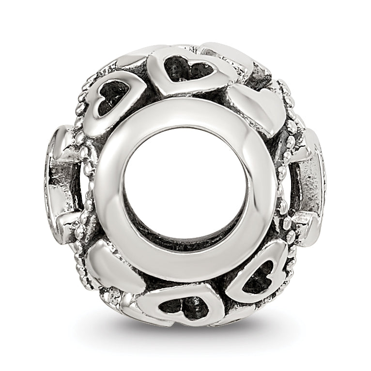 Sterling Silver Reflections CZ Letter H Bead Secondary image
