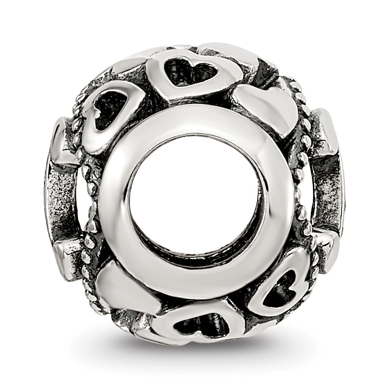 Sterling Silver Reflections CZ Letter I Bead Secondary image