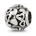 Sterling Silver Reflections CZ Letter K Bead