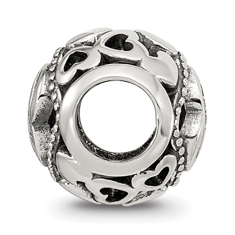 Sterling Silver Reflections CZ Letter P Bead Secondary image