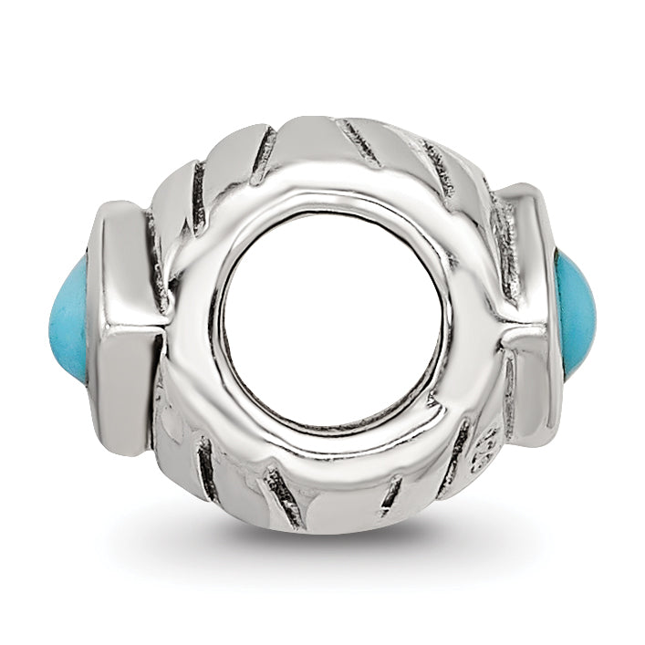 Sterling Silver Reflections Turquoise Bead Secondary image