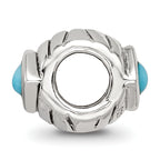 Sterling Silver Reflections Turquoise Bead