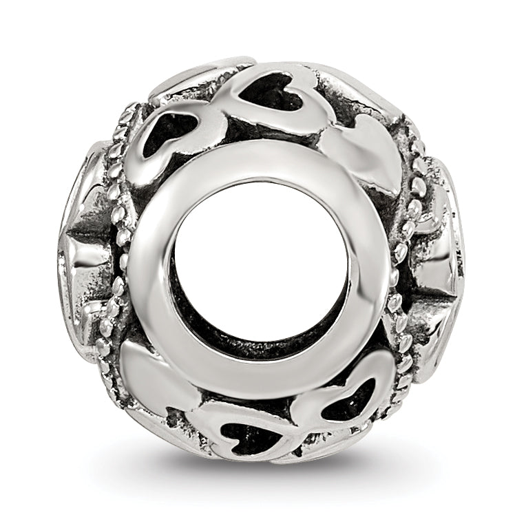 Sterling Silver Reflections CZ Letter R Bead Secondary image