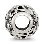 Sterling Silver Reflections CZ Letter J Bead