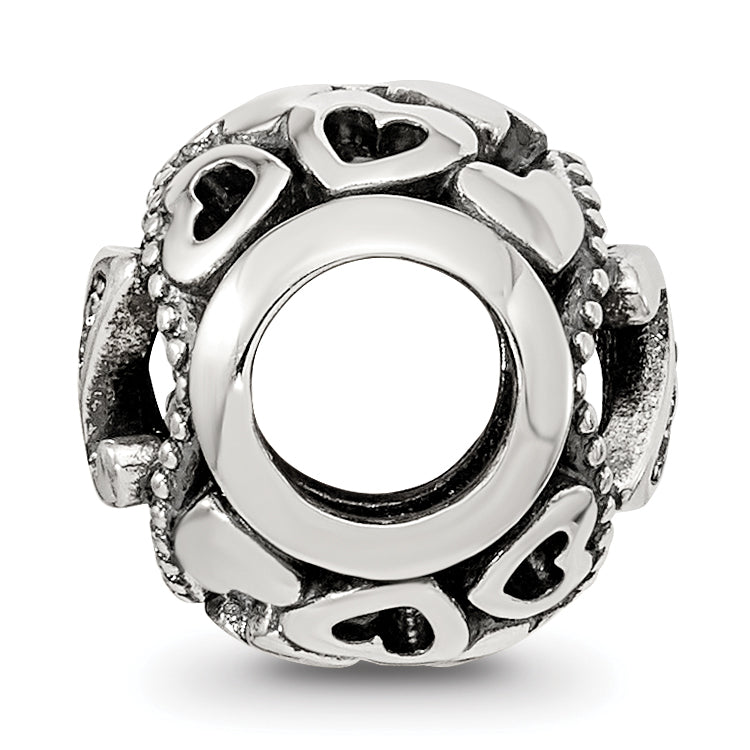 Sterling Silver Reflections CZ Letter Z Bead Secondary image