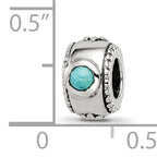 Sterling Silver Reflections Turquoise Bead
