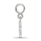 Sterling Silver Reflections Rhod-plated Crystals Cross Bead