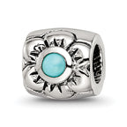 Sterling Silver Reflections Turquoise Bead