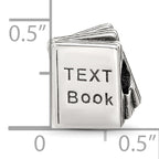 Sterling Silver Reflections Antiqued Number One Teacher Text Book Bead