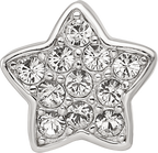 Sterling Silver Reflections Rhod-plated Crystals Star Bead